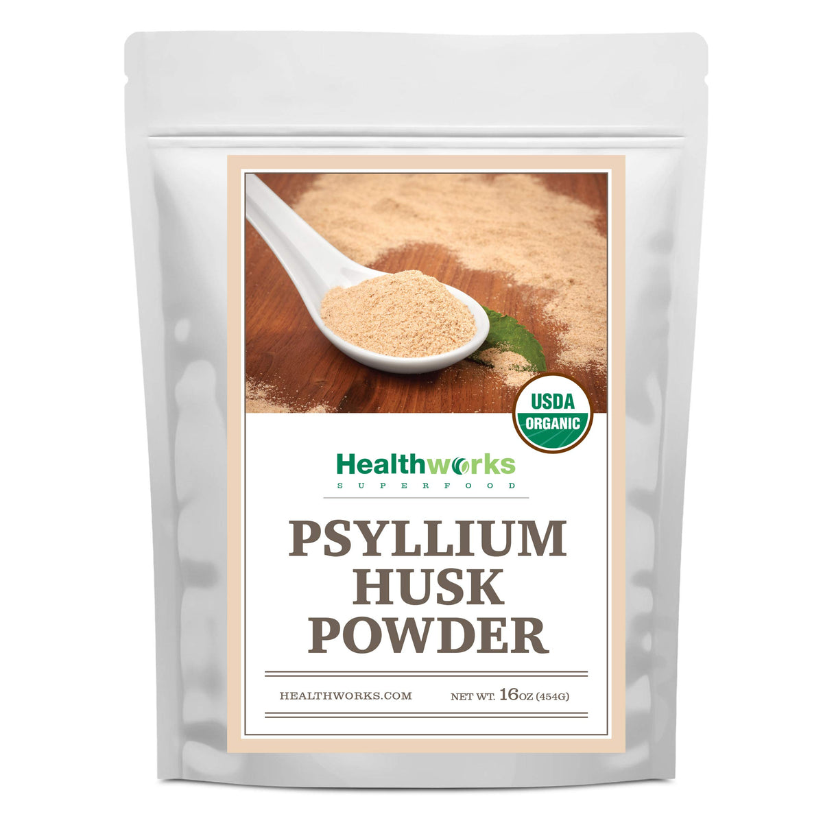 Poudre de Psyllium Bio Healthworks 472g en sachet