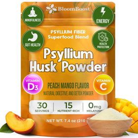 Poudre de psyllium BloomBoost 240g vue de face