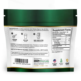 Poudre de psyllium Built by Nature, contenant de 191g