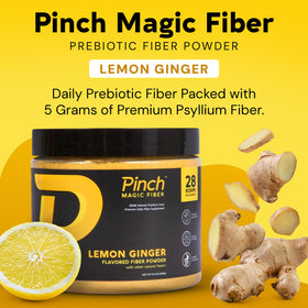 Poudre de psyllium dans un bol avec cuillère, Pinch Psyllium Husk Fiber