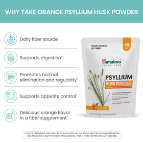 Poudre de psyllium Himalaya 340 g dans un verre d'eau