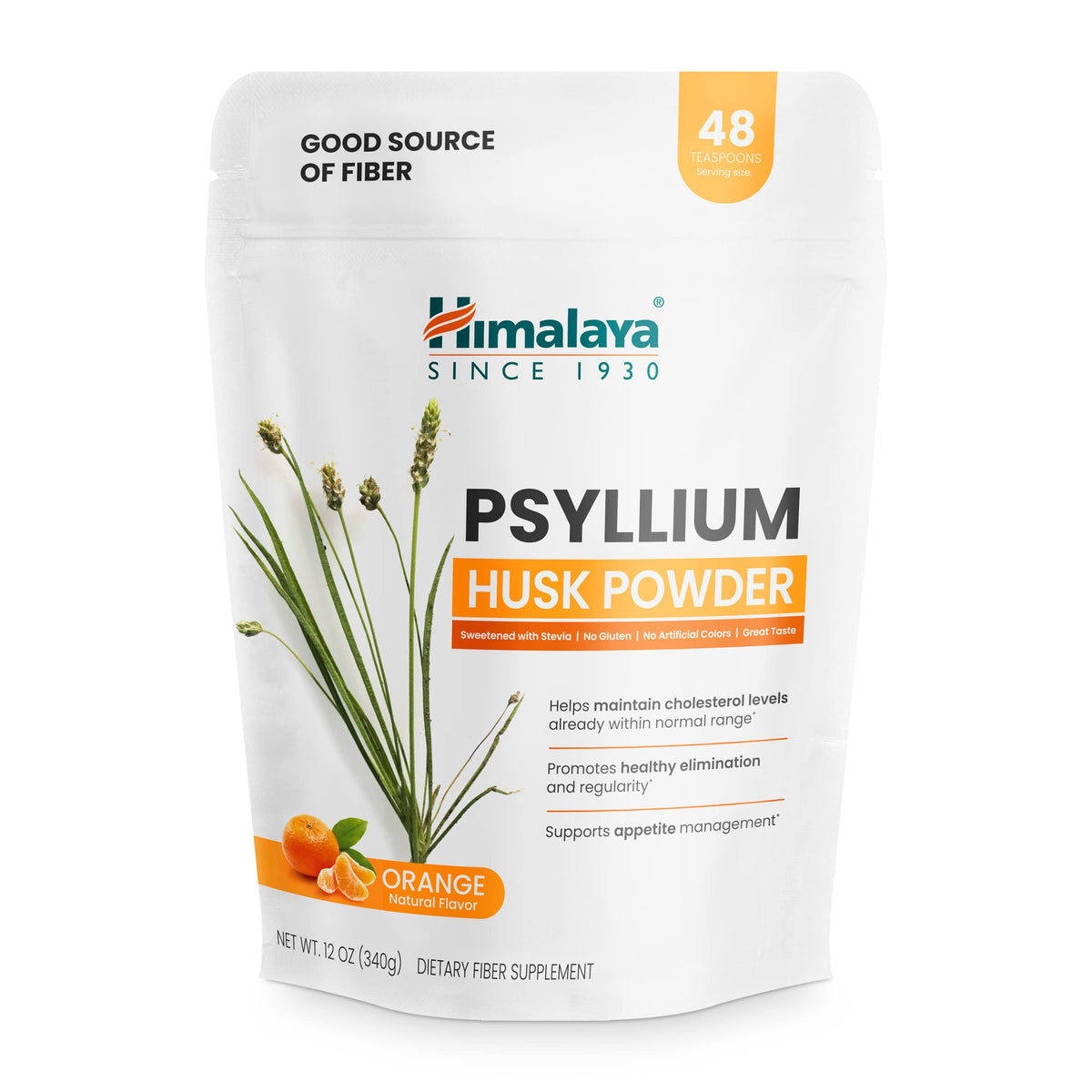 Poudre de psyllium Himalaya 340 g vue de face