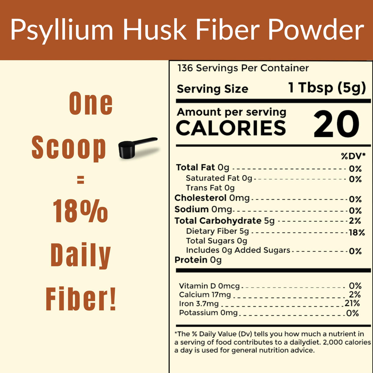 Poudre de psyllium Sownandgrown avec des fruits