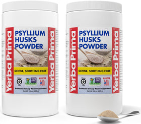 Poudre de psyllium Yerba Prima 24 oz vue de face