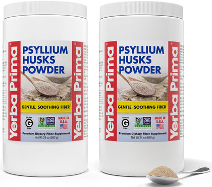 Poudre de psyllium Yerba Prima 24 oz vue de face