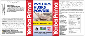 Poudre de psyllium Yerba Prima sur une cuillère