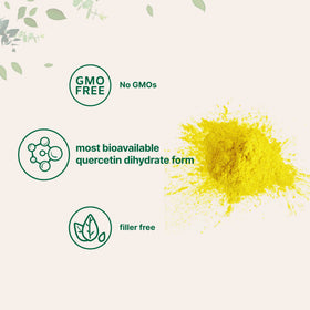 Poudre de Quercétine Dihydratée Micro Ingredients 500mg 100g avec cuillère