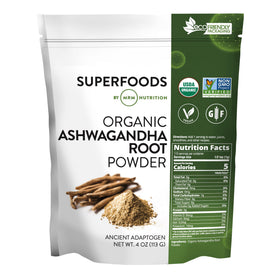 Poudre de racine d'ashwagandha bio MRM 120g vue avant