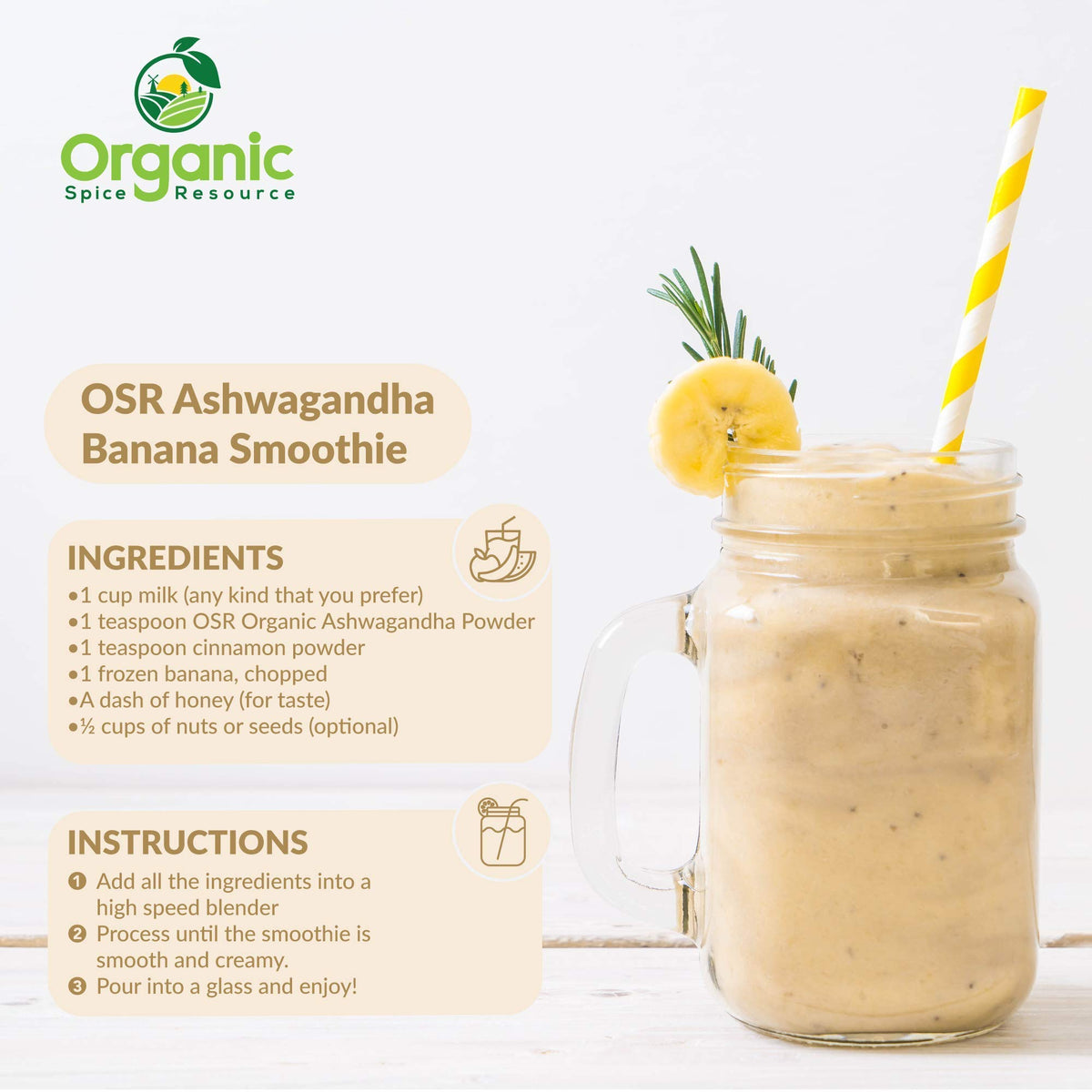 Poudre de Racine d'Ashwagandha Bio sur une table en bois
