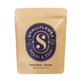 Poudre de Racine d'Orris Smallflower 68g vue de face dans son emballage