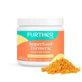 Poudre de racine de curcuma Further Food 240g vue de face