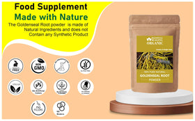 Poudre de racine de Goldenseal Blessfull Healing dans un bol