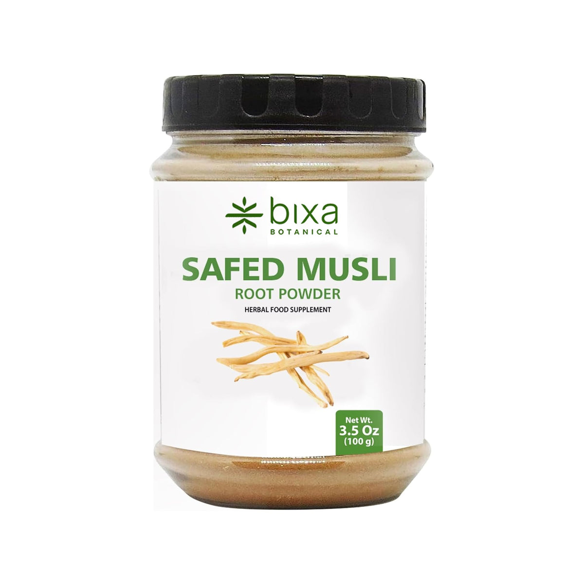 Poudre de racine de Safed Musli bixa BOTANICAL 127g, vue avant