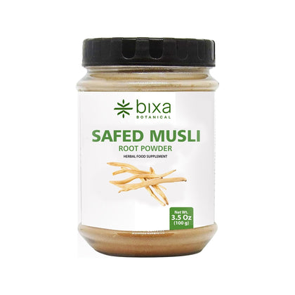 Poudre de racine de Safed Musli bixa BOTANICAL 127g, vue avant