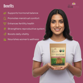 Poudre de racine de Shatavari PureAyurbliss dans une cuisine
