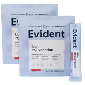 Poudre de Rajeunissement de la Peau EVIDENT WELLNESS, sachets de 30 pièces