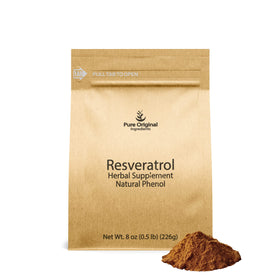 Poudre de Resvératrol PURE ORIGINAL INGREDIENTS 241g emballage avant