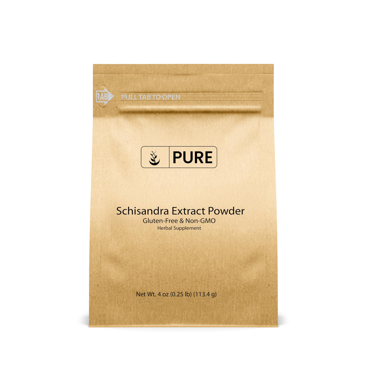 Poudre de Schisandra PURE ORIGINAL INGREDIENTS vue avant avec emballage