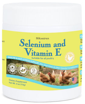 Poudre de Sélénium et Vitamine E pour Poules BiKontrun vue de face