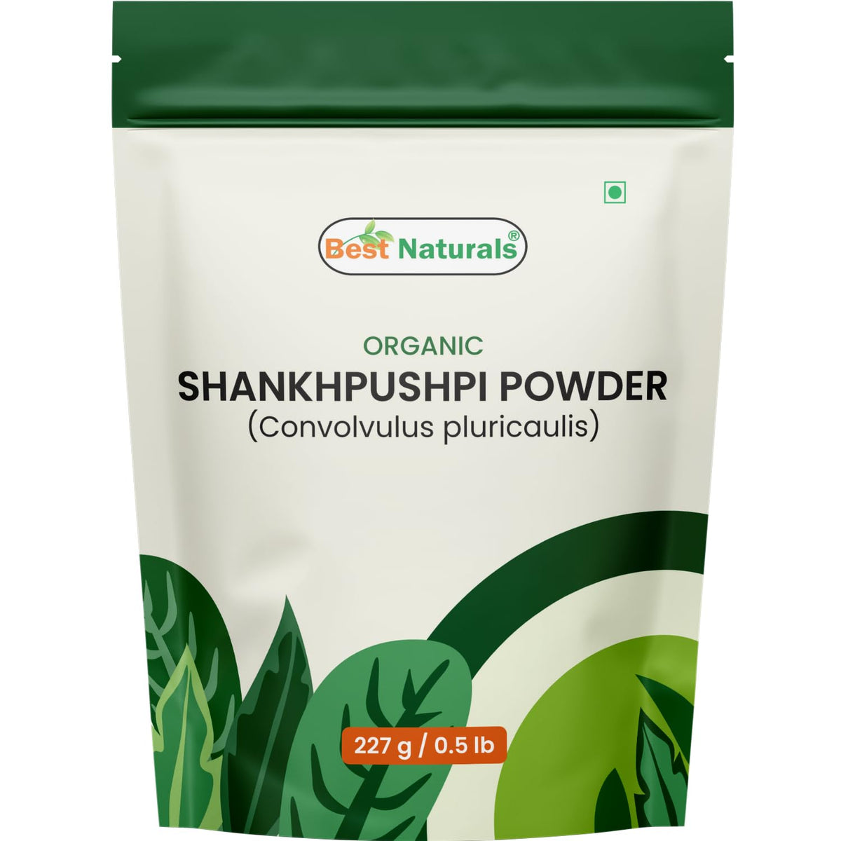 Poudre de Shankhpushpi Bio 227 g de Best Naturals, vue avant du pot