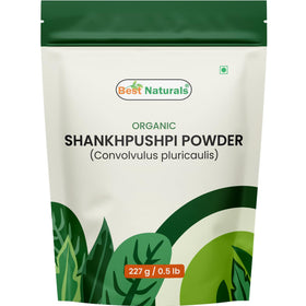 Poudre de Shankhpushpi Bio 227 g de Best Naturals, vue avant du pot