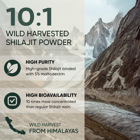Poudre de Shilajit Jungle Powders 5 oz sac ouvert
