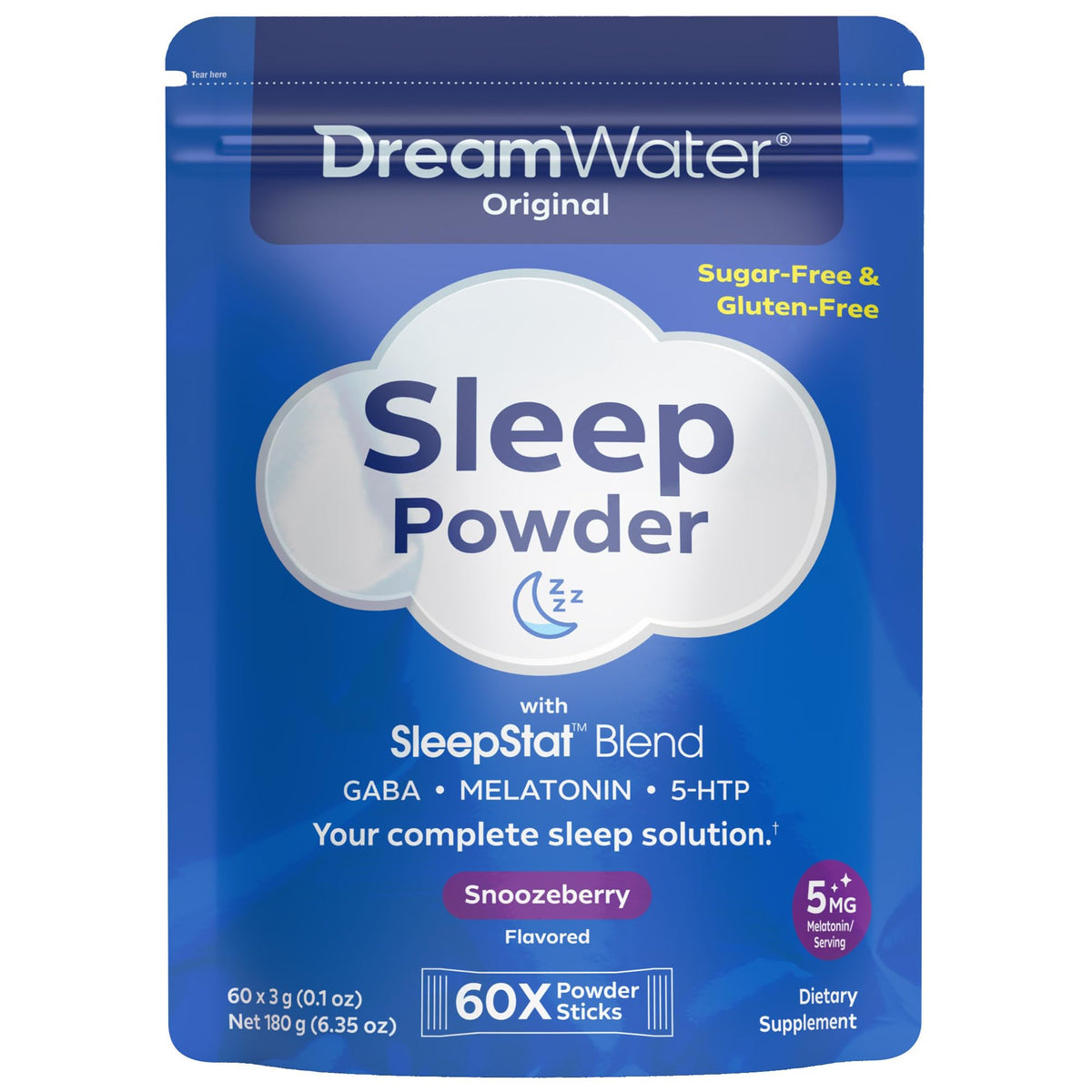 Poudre de Sommeil Dream Water Snoozeberry stick avant