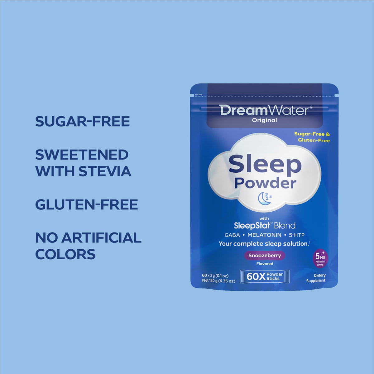 Poudre de Sommeil Dream Water Snoozeberry stick avec eau