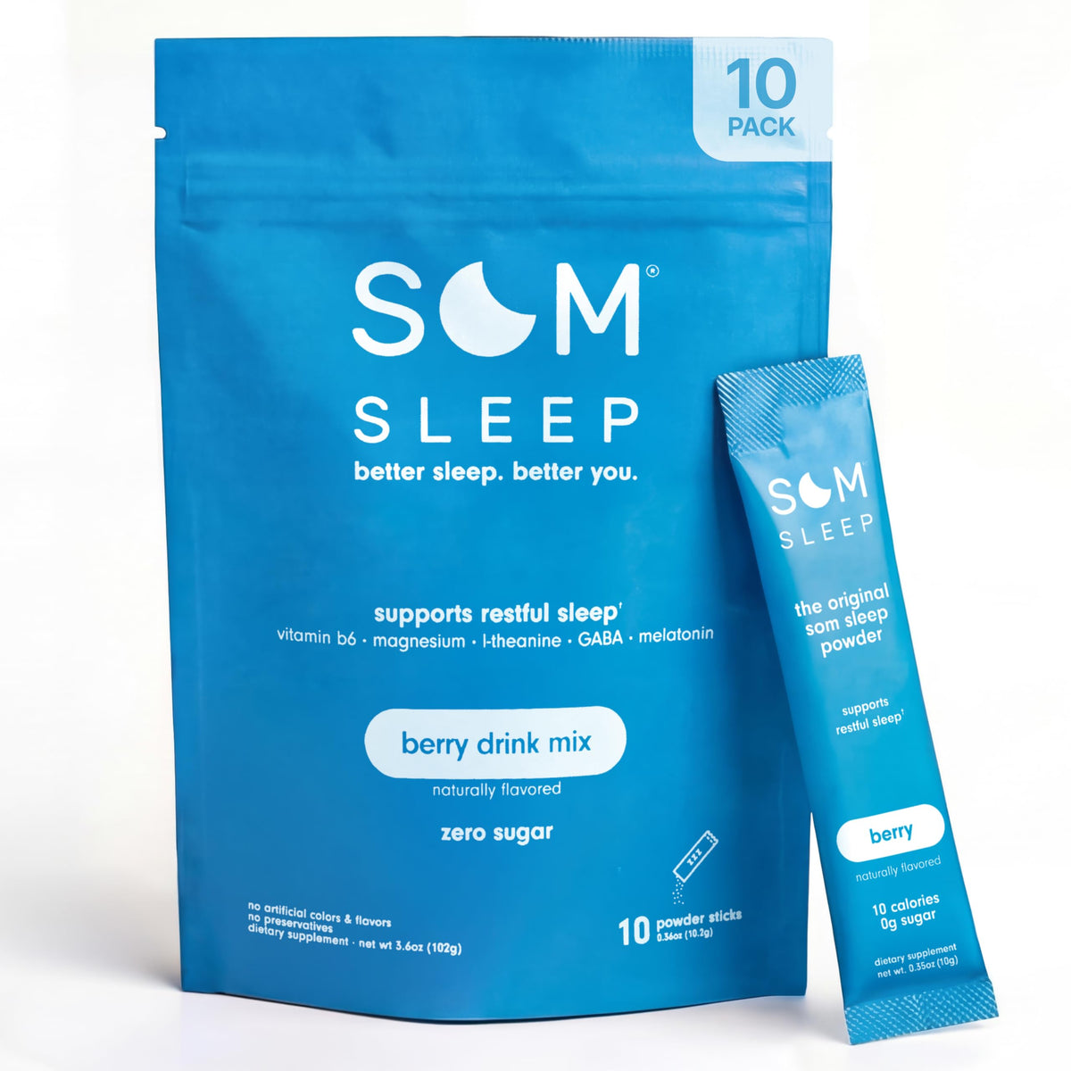 Poudre de sommeil Som Sleep en sachets avec mélange de baies