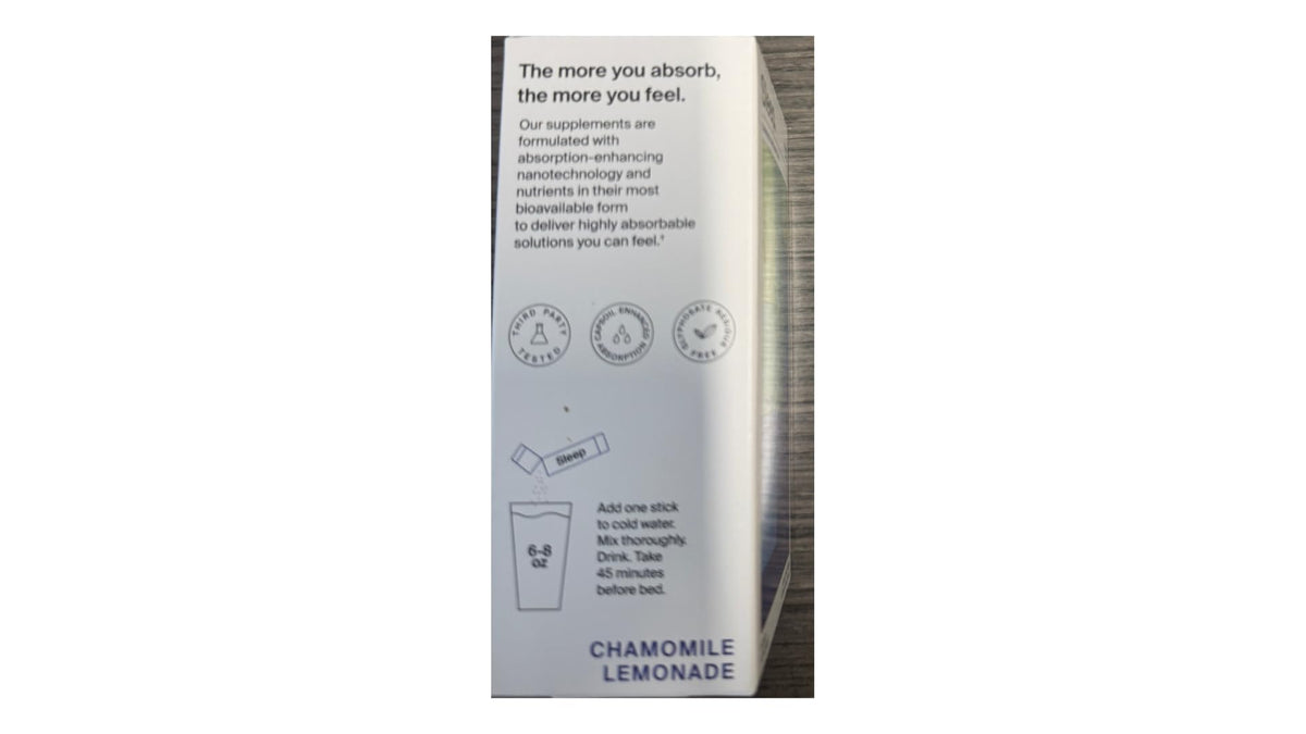 Poudre de Sommeil The Absorption Company avec des ingrédients naturels