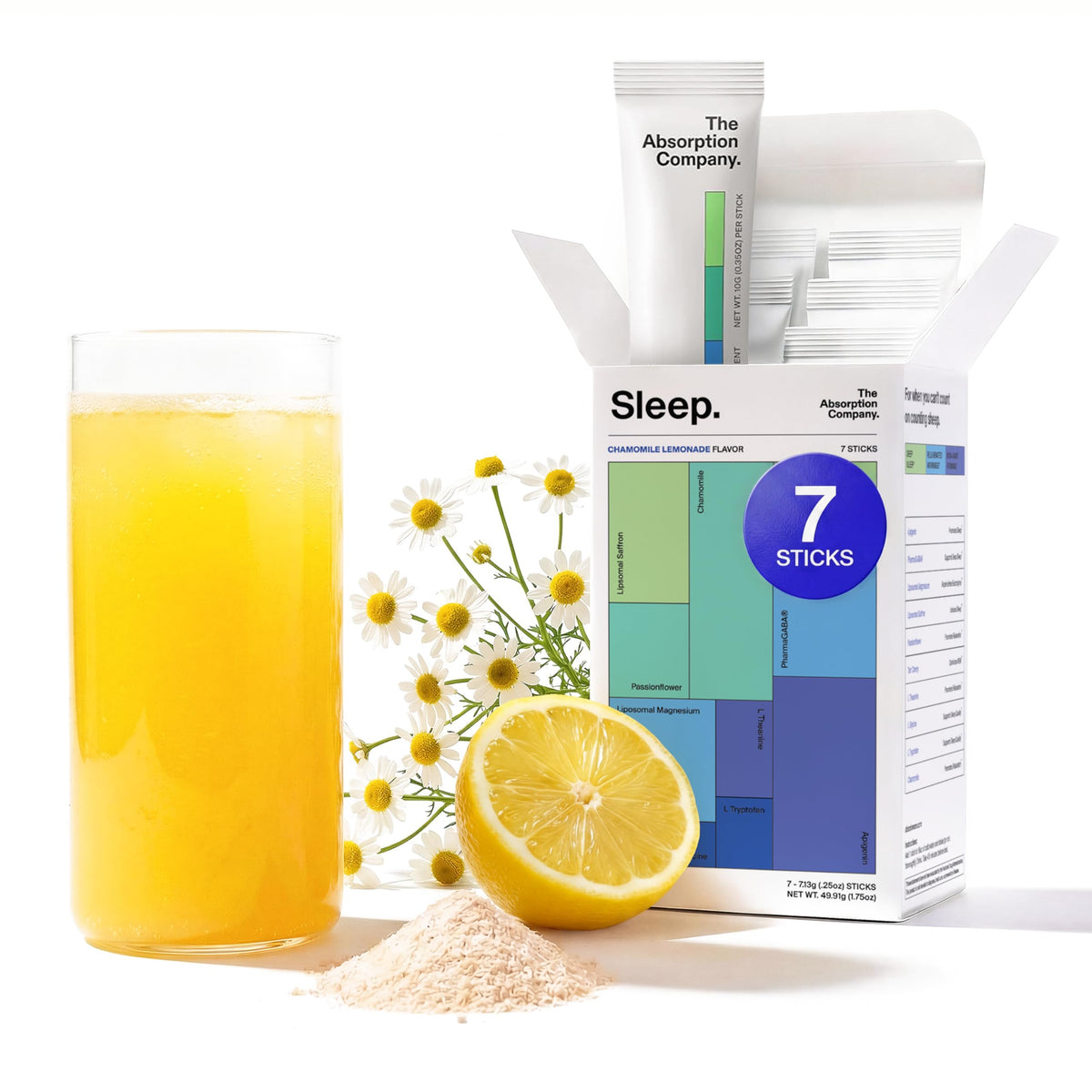 Poudre de Sommeil The Absorption Company sachets en boîte