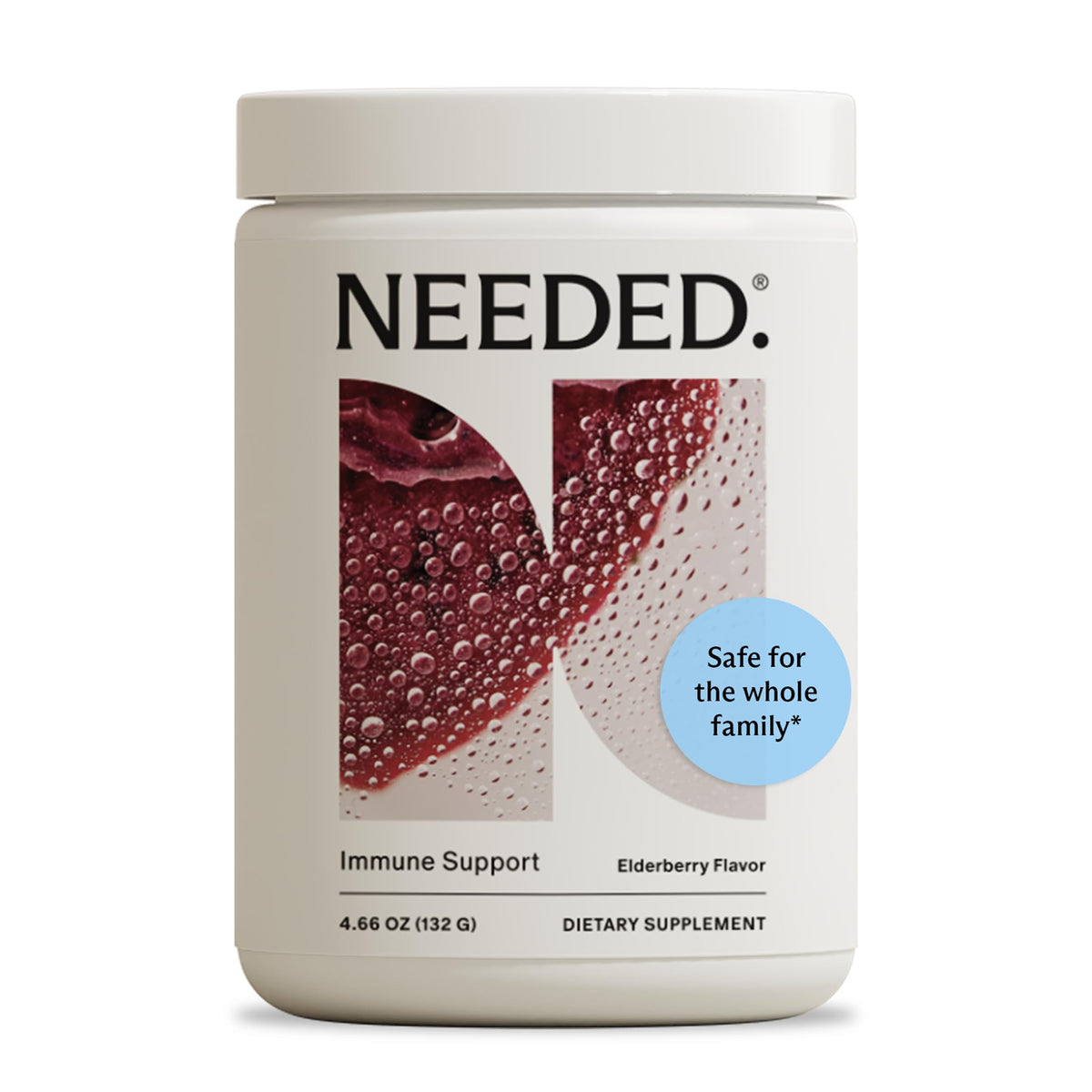 Poudre de soutien daily wellness Needed. sachet avant avec étiquette