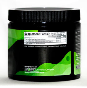 Poudre de Spiruline Bio et Moringa Amrutha Herbals, utilisation quotidienne