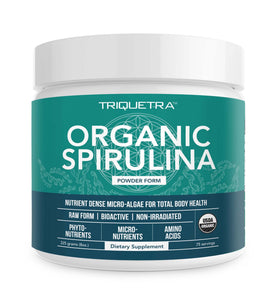 Poudre de spiruline bio Parry 272g vue de face