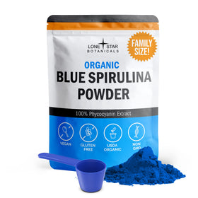 Poudre de Spiruline Bleue Bio Lone Star Botanicals 118g vue avant