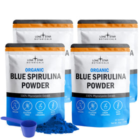 Poudre de Spiruline Bleue Bio Lone Star Botanicals vue de face