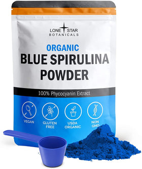 Poudre de Spiruline Bleue Biologique 41g vue de face