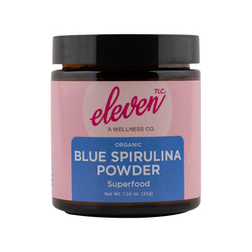 Poudre de Spiruline Bleue ELEVEN TLC 150g vue de face