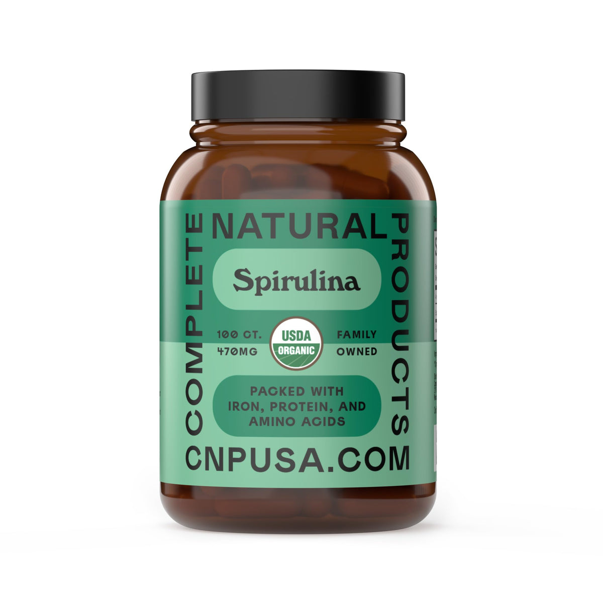 Poudre de Spiruline Bleue Hawaïenne 470mg - vue de l'emballage avant