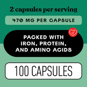 Poudre de Spiruline Bleue Hawaïenne 470mg - vue latérale de l'emballage