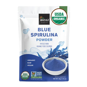 Poudre de Spiruline Bleue Incas 50g vue avant