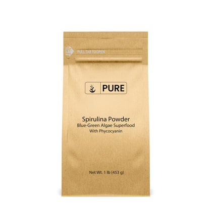 Poudre de spiruline PURE ORIGINAL INGREDIENTS 472g vue avant