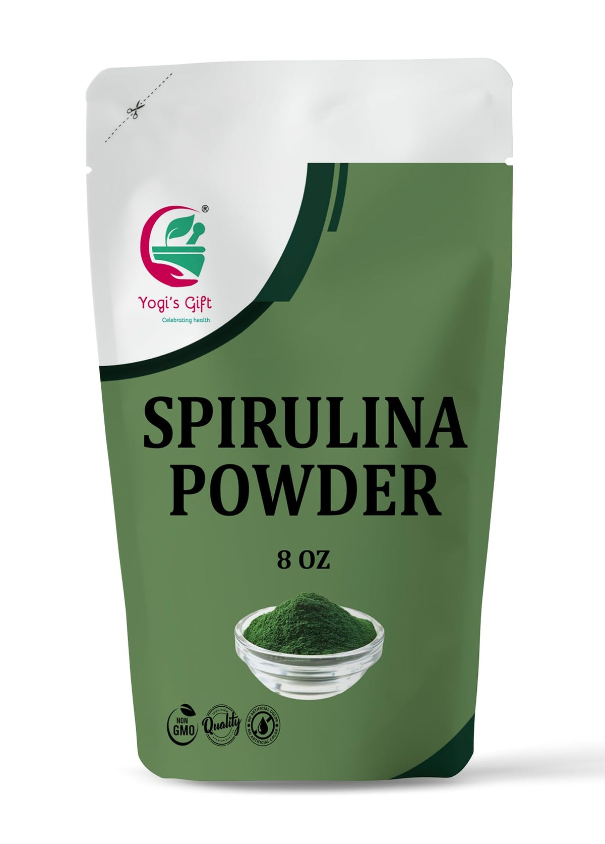 Poudre de spiruline YOGI’S GIFT 234 g vue de face