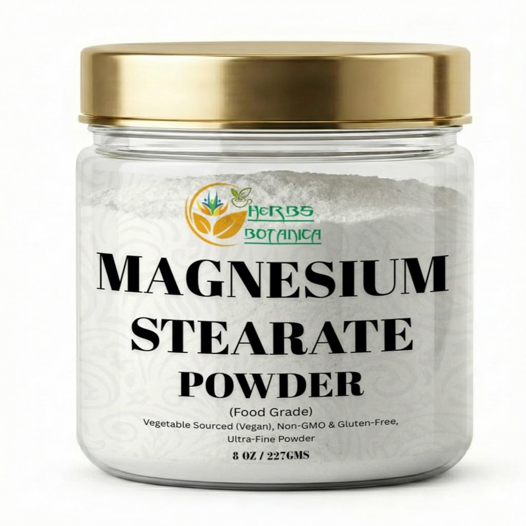 Poudre de Stéarate de Magnésium 227g Herbs Botanica vue avant