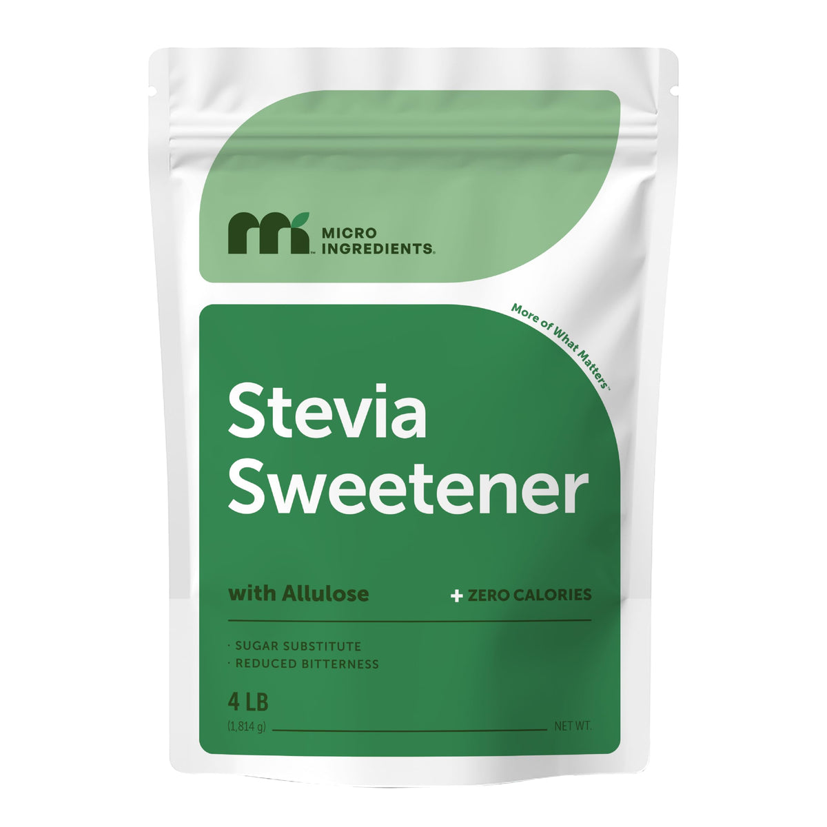 Poudre de Stévia avec Allulose Micro Ingredients vue avant