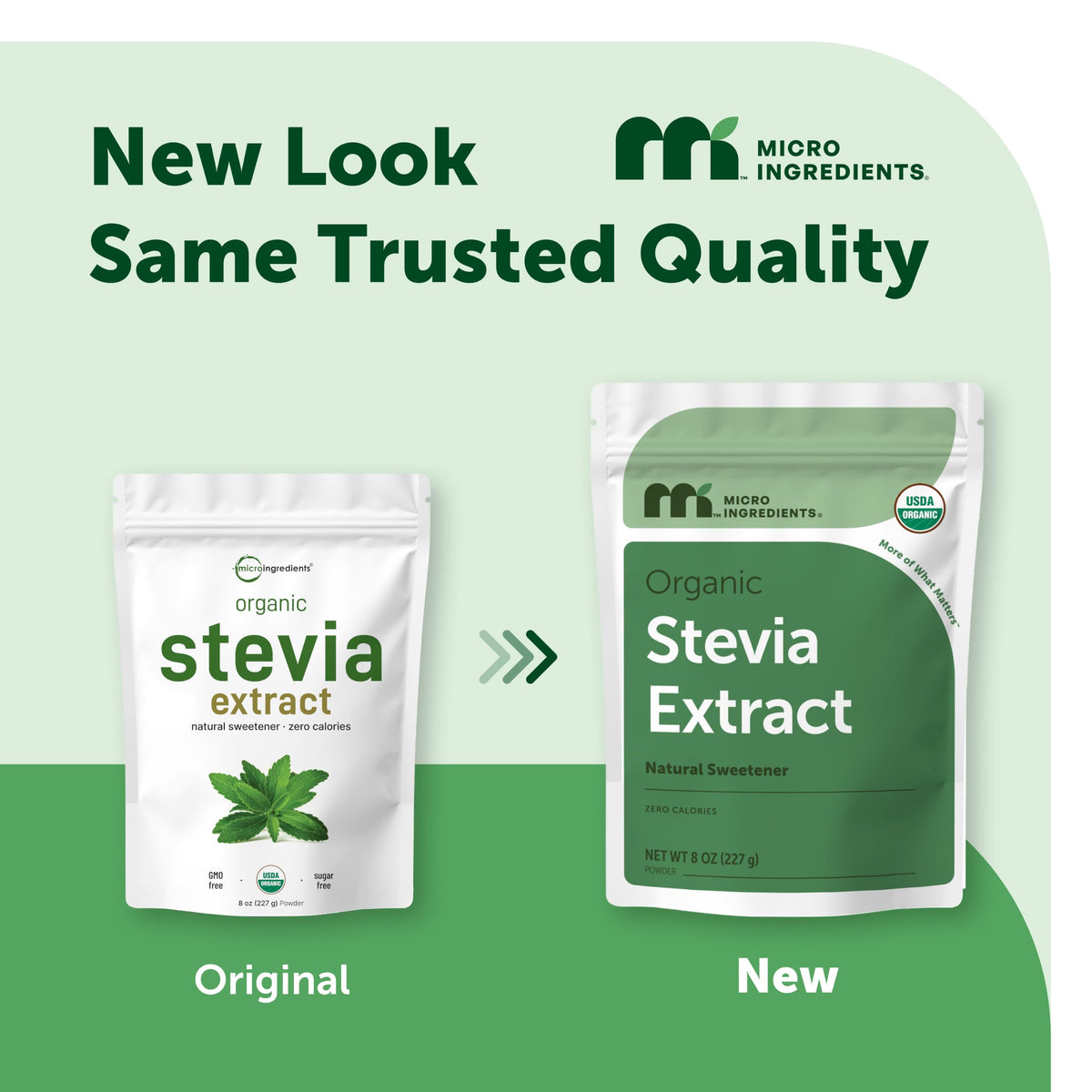 Poudre de Stevia Bio Micro Ingredients 240g avec scoop inclus