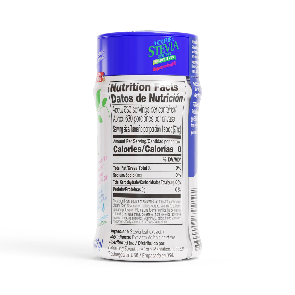 Poudre de Stevia BSL BSWEETBNATURAL sur un plan de travail