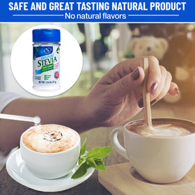 Poudre de Stevia BSL BSWEETBNATURAL sur une cuillère