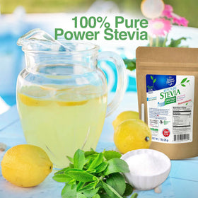 Poudre de Stevia BSL BSWEETBNATURAL sur une table