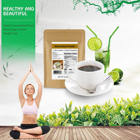 Poudre de stevia CCnature dans une tasse de café